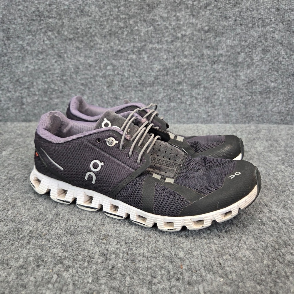 On Cloud 5 Shoes Womens 8 Black White Running Athletic Gym Sneakers 19.0001